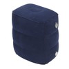 Inflatable Foot Rest Double Valve Blue PVC Flocking Washable Inflatable