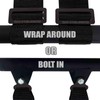Blue 4 Point Harness for Bucket Seat, Push Button Release,