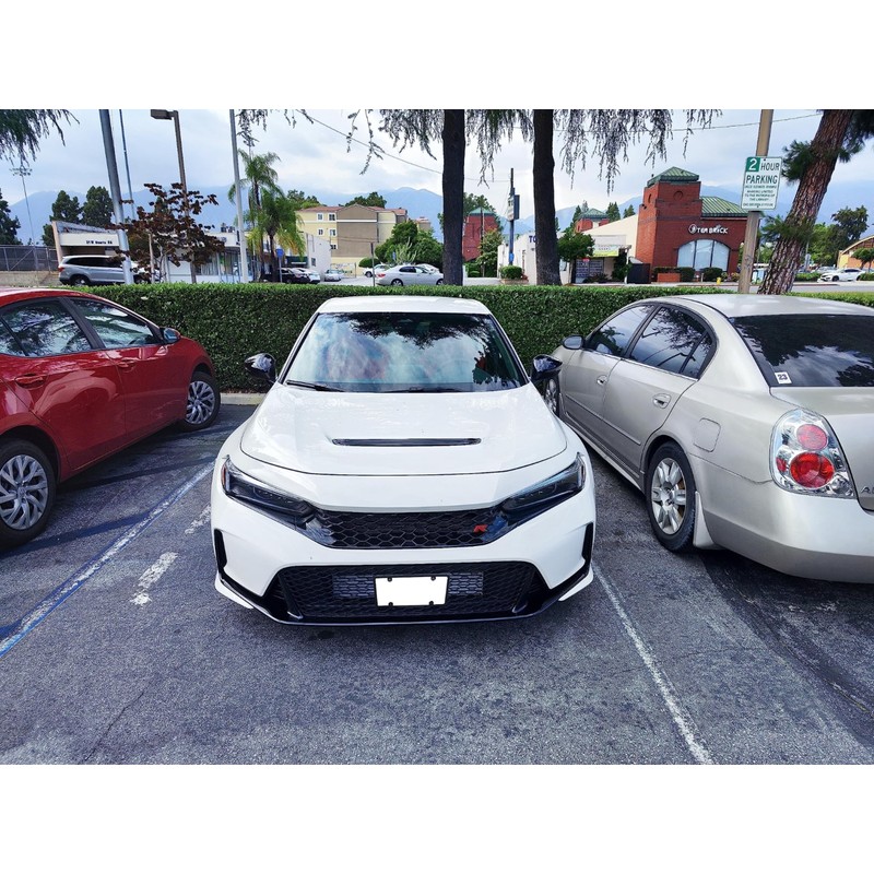 iJDMTOY No Drill Front Grille Mesh Mount License Plate Relocator