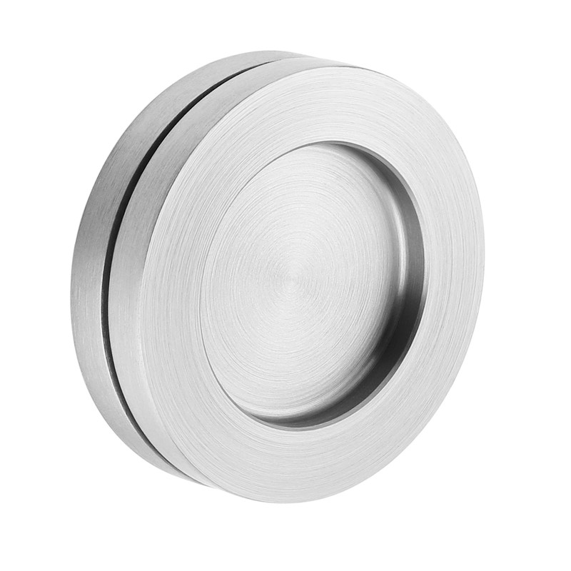 ck-tuerbeschlaege Stick-on Handle Shell Stainless Steel Look Round 70 x