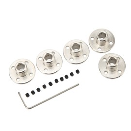 Acoplamiento de Eje de Brida, Plata 5 Piezas Conector de Acoplamiento de Brida de 6 Mm Acero con Tornillo Milimétrico para Motor para Molde