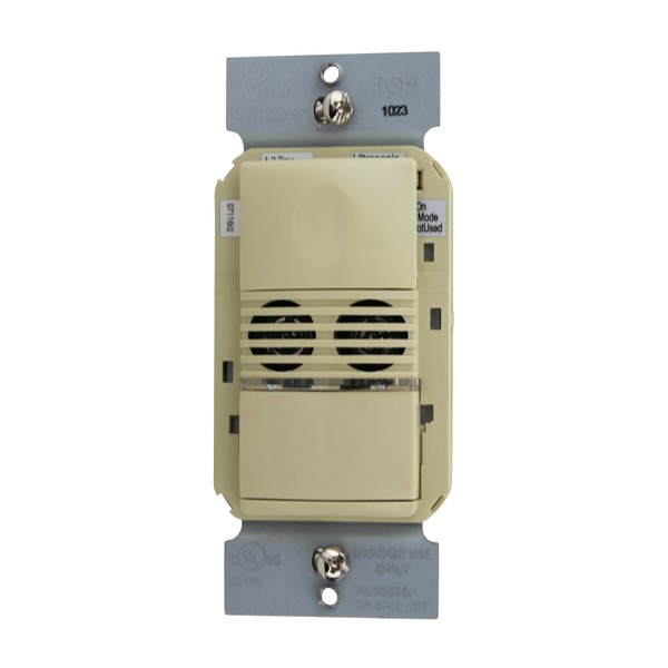 Wattstopper Occupancy Sensor DW-100-I Dual Tech Wall Switch PIR, Ivory