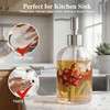 Voltogar Glass Soap Dispenser with Pump, 17 oz (500 ml)