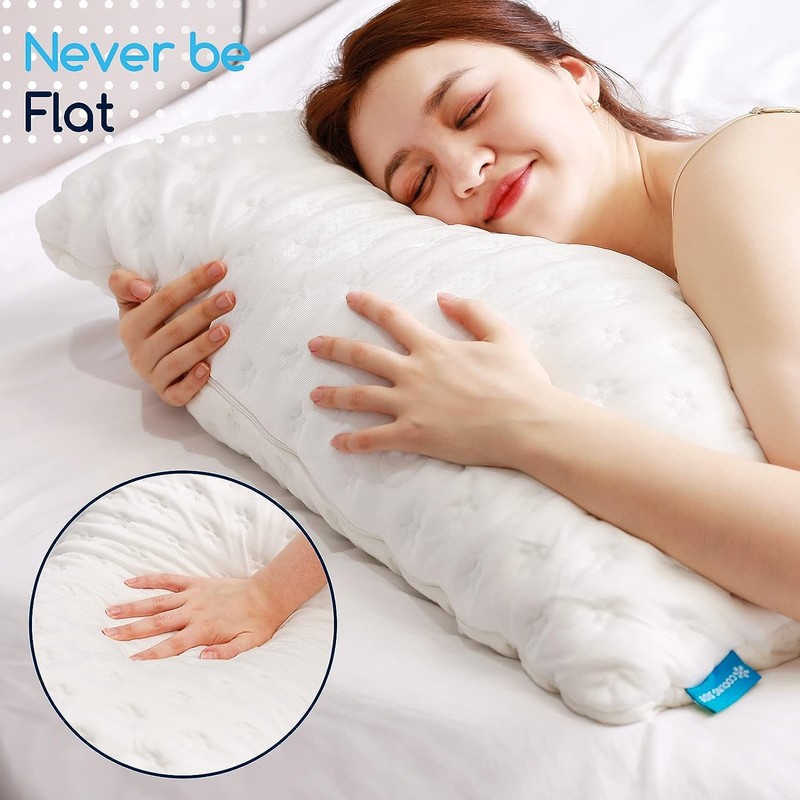 Cooling Side Sleeper Pillow for Neck and Shoulder Pain, Luxury