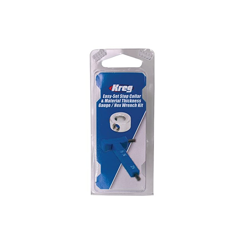 Kreg KPHA330 Easy-Set Stop Collar & Material Thickness Gauge/Hex Wrench