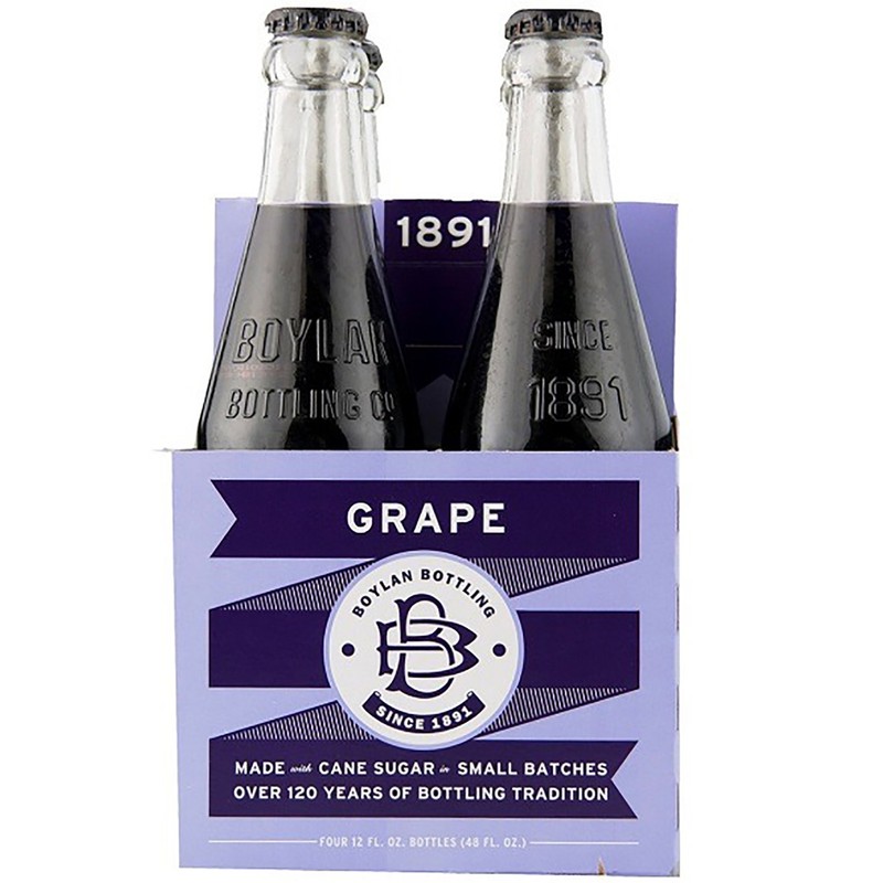 Boylan Grape Soda, 12 fl oz, 12 Count