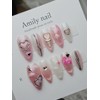 Heart, Cloud [Handmade Nail Tip] Emily Nail - Mini Short