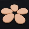 5Pcs Beige Smooth Makeup Sponge Blender Flawless Foundation Powder Puff