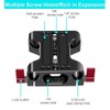 Aswalling Camera Base Plate with Dual 15mm Rod Rail Clamp