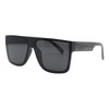 Men's Sunglasses Flat Top Square Frame Shades Matte Finish Gray