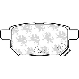 Quinton Hazell Brake Pad Set - 4 OEM Quality Direct Fit Replacement Brake Pads for Single Axle - Rear - BP1619