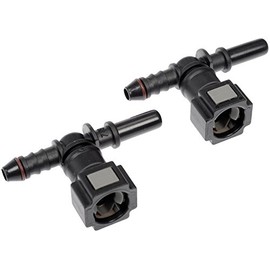 Dorman 800-177 Quick Connector 5/16 In. Steel TEE to 6mm with O-ring, 2 Pack