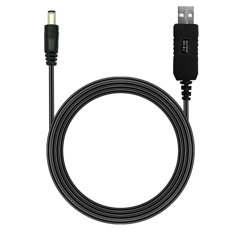 2 Pack USB to 9V Adapter - DC 5V to
