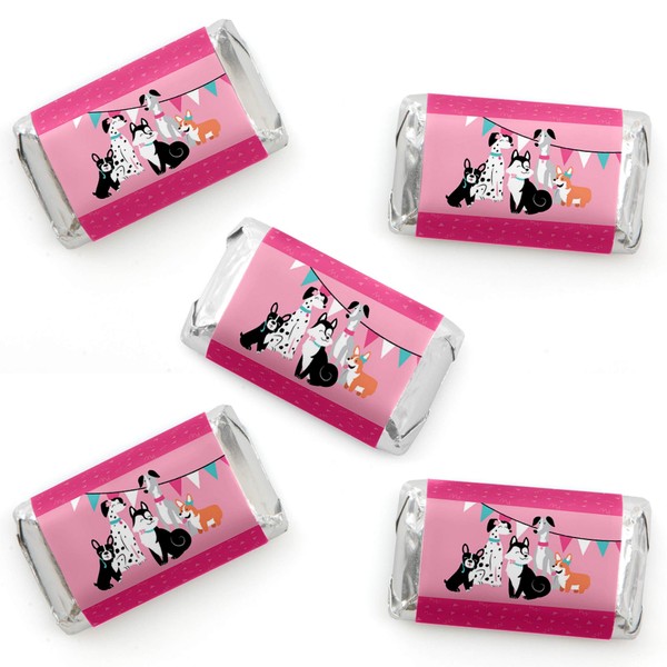 Pawty Like a Puppy Girl - Mini Candy Bar Wrapper