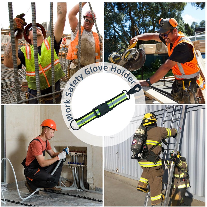 MELOTOUGH Firefighter Glove Strap | Glove Holder Glove Leash Swivel