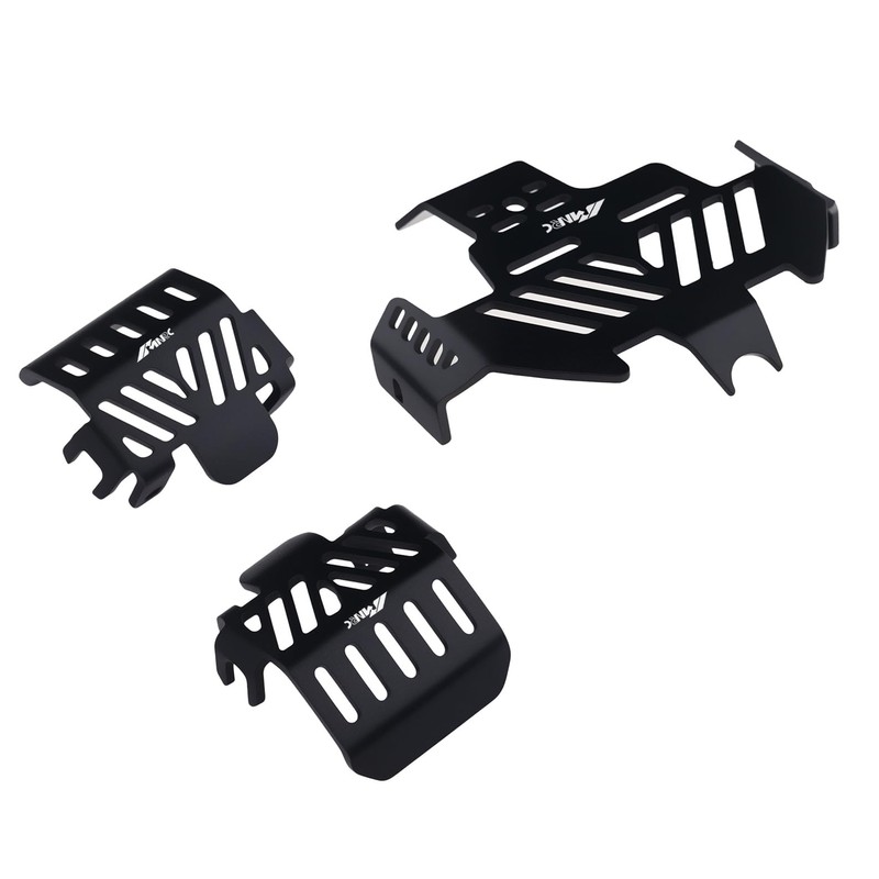 NMNRC 3Pcs Thickened Axle Chassis Skid Plate Armor Portector Defend