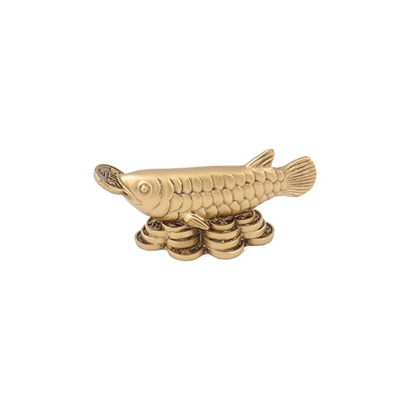 Feng Shui Golden Arowana Fish Statue