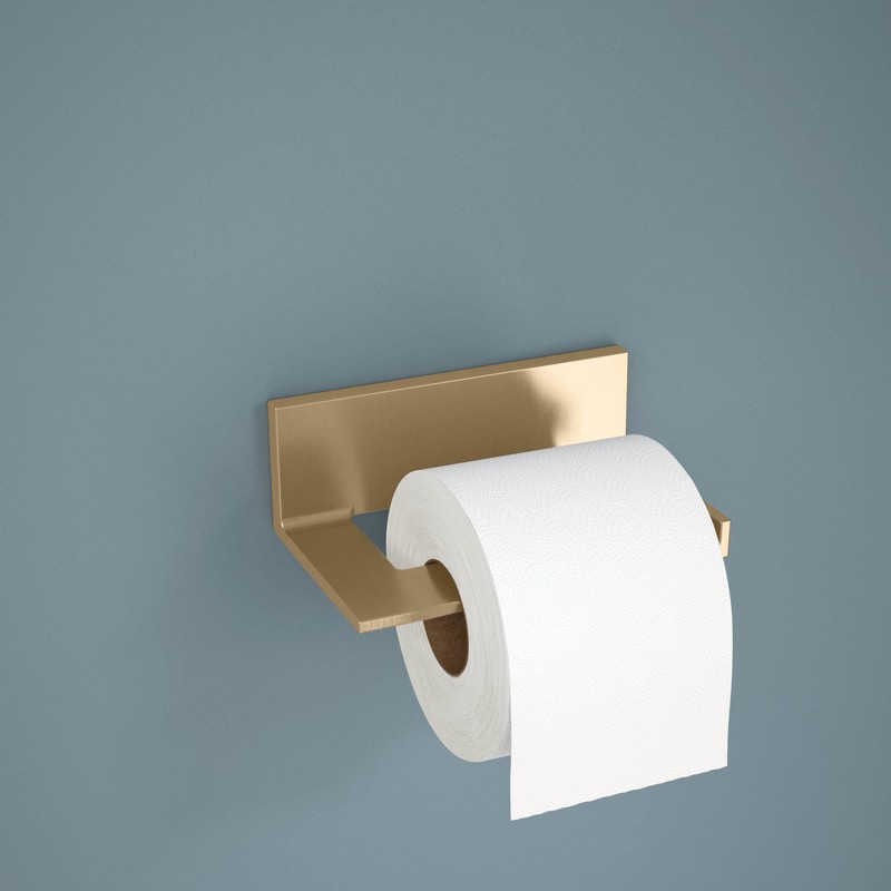 Delta Vero (1-Pack) Toilet Paper Holder Champagne Bronze Tissue Roll