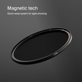Urth 58mm Magnetic Circular Polarizing (CPL) Lens Filter (Plus+) — 20-Layer Nano-Coated, Slim Design for Camera Lens Polarization