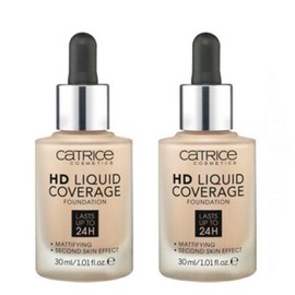Catrice [1+1기획] 캐트리스 HD 리퀴드 커버리지 파운데이션 듀오 세트 [030호+030호 샌드베이지] [1+1 Promotion] Catrice HD Liquid Coverage Foundation Duo Set [Shade 030 + Shade 030 Sand Beige]