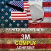 Camouflage USA American Flag Decal Sticker for Cars, Trucks, and