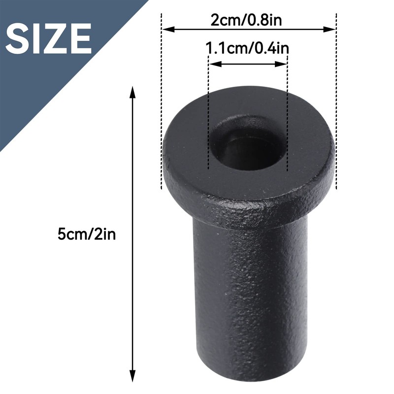 Sliding Barn Door Spacers, Matte Black Spacer, Pack of 2
