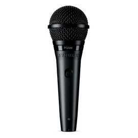 Shure PGA58 Dynamisches Mikrofon-Handheld-Vokalmikrofon mit Ein/Aus-Schalter, 3-pin-XLR-Anschluss, 15 'XLR-zu-QTR-Kabel, Standadapter und Reißverschlussbeutel (PGA58-QTR-E)