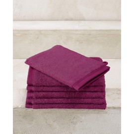 De Witte Lietaer Contessa Cotton Gloves, Aubergine, 15 x 22 cm