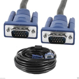 CableVantage HD15 15Pin VGA Male to Male VGA 30FT 9M Cable for TV Computer Monitor Blue for TV Computer Monitor Extension 30feet Cable
