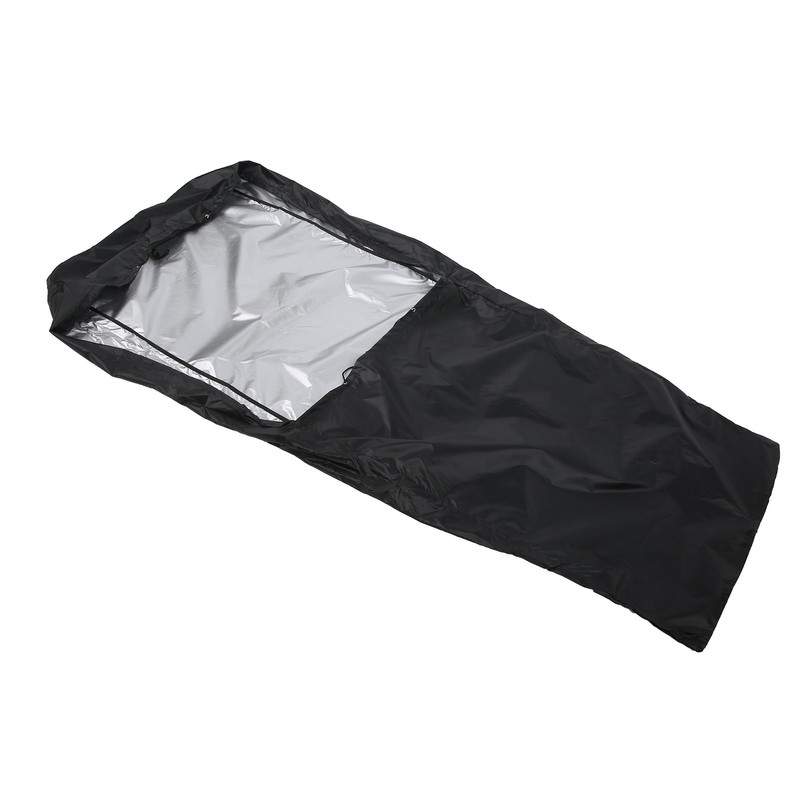 SilverCoated Lawn Mower Waterproof Cover High Temperature Resistance Dustproof Protector(Black