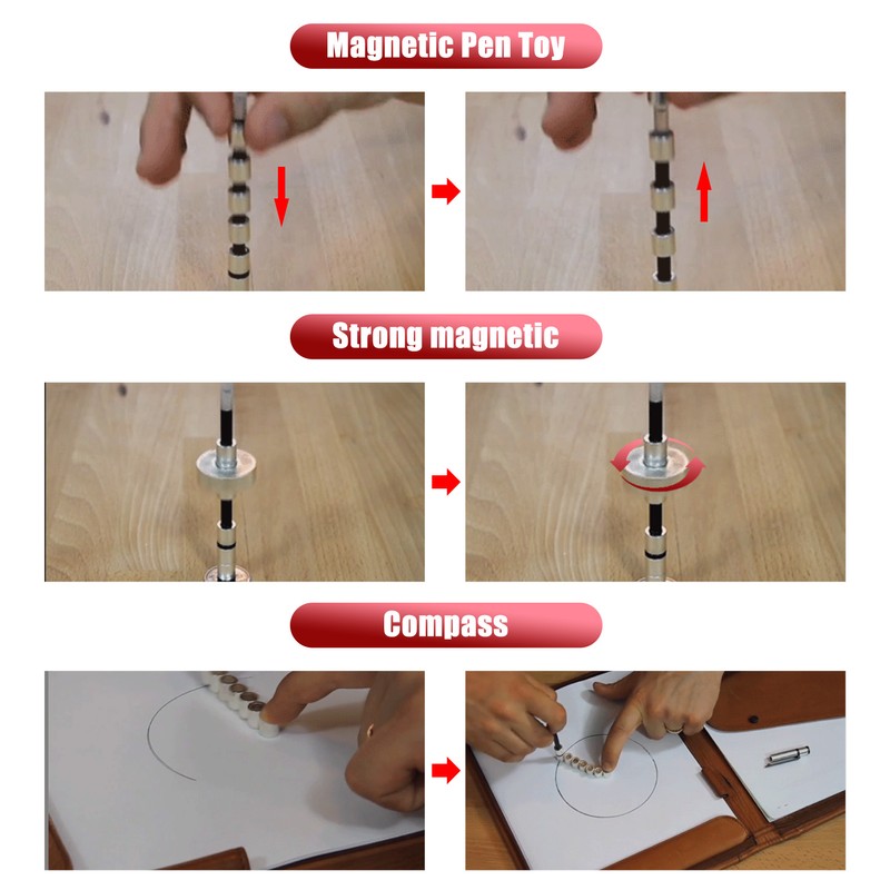Magnetic Pen Toy Stress Relief Decompression Magnetic Metal Writing Pen