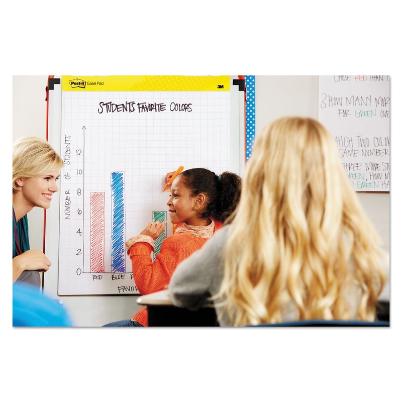 3M Post-it 560 Easel Pad,Self-stick,Faint Grid,30 Sheets,25-Inch x30-Inch,2/CT,WE