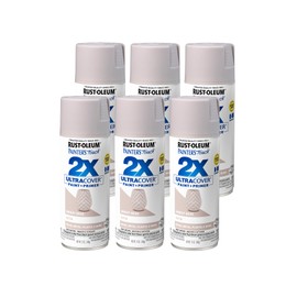 Rust-Oleum 299883-6PK Painter's Touch 2X Ultra Cover Spray Paint, 12 oz, Satin Smokey Beige, 6 Pack