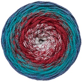 Lukche 2mm Multicolor Cotton Macrame Cord 246 Yards (225 Mt) Premium Cotton Rope, Rainbow Yarn Crochet Macrame Bag Craft for Wall Hangers, Bags, Bottom Plates, Carpets (8027)-1