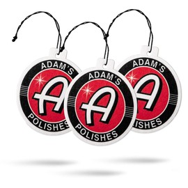 Adam's Polishes Hanging Car Air Fresheners (3 Pack) - Strawberry Scented | Car Smell Good Accessories For Interior | Great After Car Cleaning & Auto Detailing | Perfect For Smokers & Pet Owners