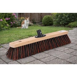 Special Street Broom Arenga Mix Bristles 60 cm Long Broom without Handle | With QuickFix holder for standard handles, ArengaMix bristles, for coarse and fine dirt
