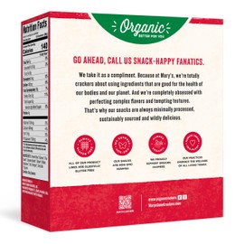 Mary's Gone Crackers Original Crackers, Vegan Friendly, Kosher, USDA Certified Organic, Gluten Free & Non-GMO, 4 Ounce (Pack of 6)