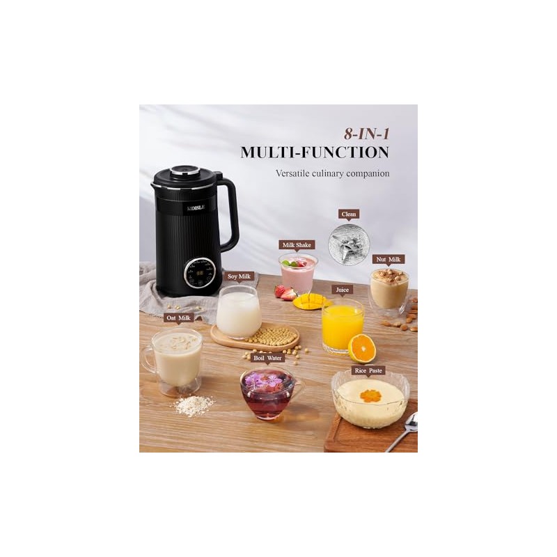 KIDISLE 32oz Nut Milk Maker Machine for Homemade Almond, Oat,