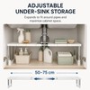 Adjustable Under Sink Storage Rack for Kitchen & Bathroom –
