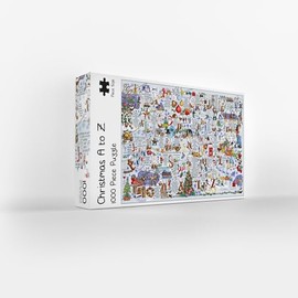 Emma Joustra Jigsaw Puzzle 'Festive A-Z' 1000 Piece | Great British Jigsaws | Small Batch Made | Sustainable Jigsaw Puzzles