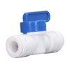 10Pcs Inline Shut Off Ball Valve 3/8in OD Plastic Quick