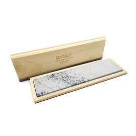 Genuine Soft (Medium) Arkansas Novaculite Knife Sharpening Bench Stone in Wood Box 12” x 3” x 1/2” (Soft (Medium))