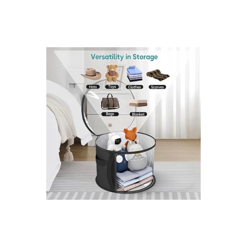 Oversized Clear Hat Storage Bag for Women, Holds up to
