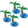 LATRAT Pack of 4 Inflatable Palm Tree Coasters, Jumbo Coconut