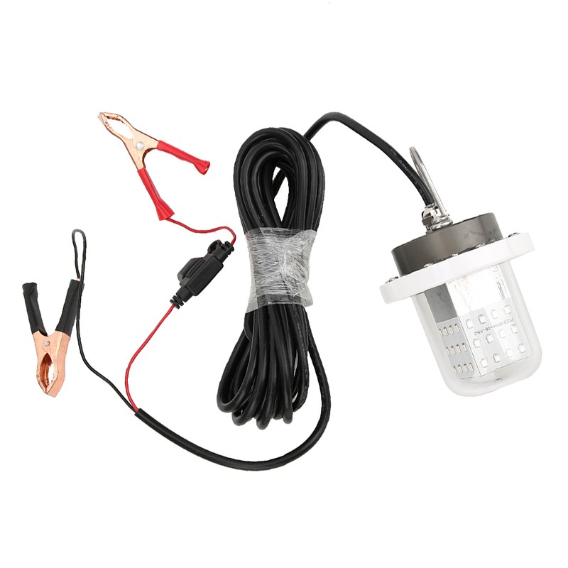 30W LED Underwater Fishing Light 18000lm Green Submersible Fish Attracting