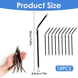 eModwey Fishing Anti-Tangle Boom Sleeves Set with Swivels, Pack of 10 PVC Anti-Tangle Booms for Feeder Fishing, Durable and Lightweight, for Freshwater and Saltwater Fishing, 20 cm