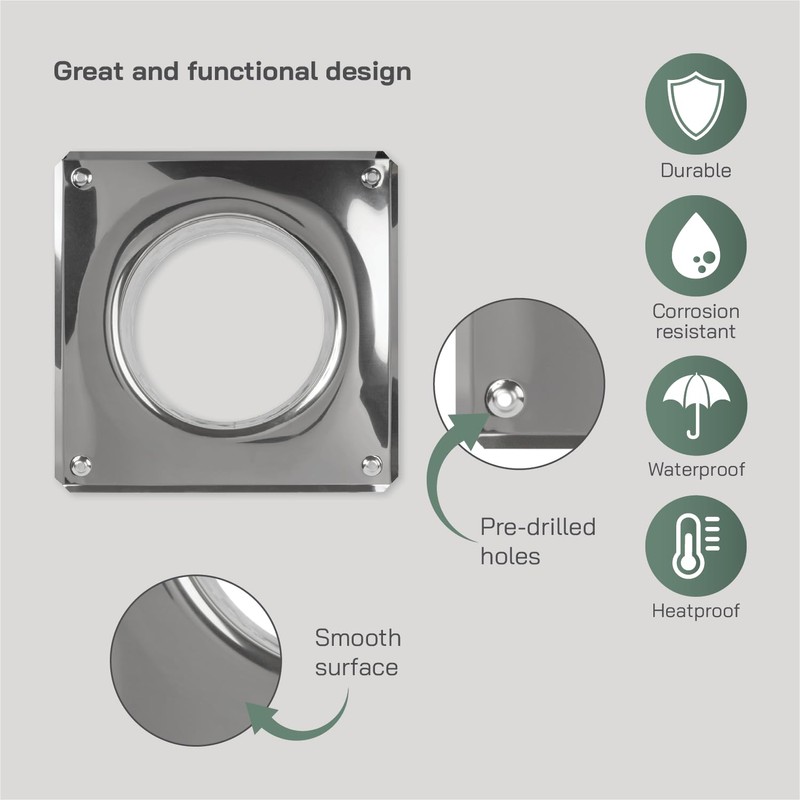 Vent Systems 8" Inch Stainless Steel Chimney Top Plate –