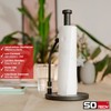 SOTECH Kitchen Roll Holder Stainless Steel (Standing) with Black Surface,