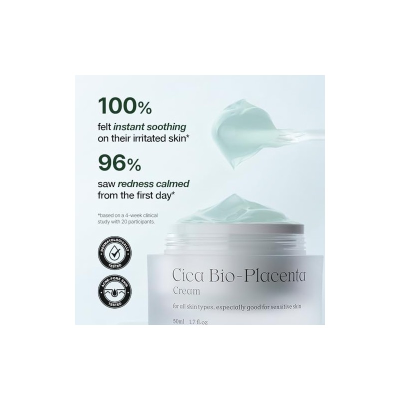 Natural Derma Cica Cream - Soothing Gel Face Moisturizer