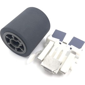 ROUKI PA03586-0001 PA03586-0002 Scanner Pickup Roller + Scanner Separation Pad Paper Roller Compatible with Fujitsu Compatible with Fujitsu S1500 S1500M fi-6110 N1800 fi-C611P